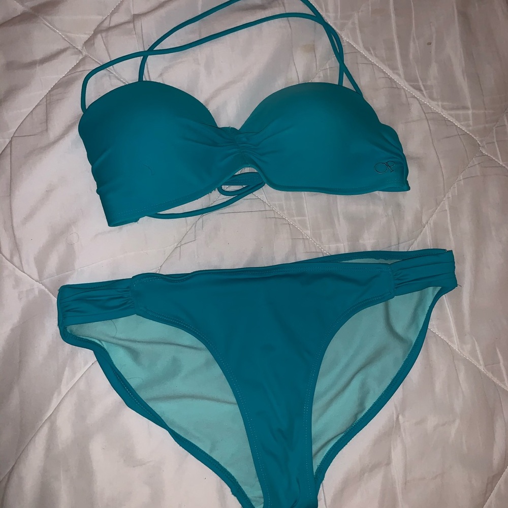 OP teal bikini (selling set together)